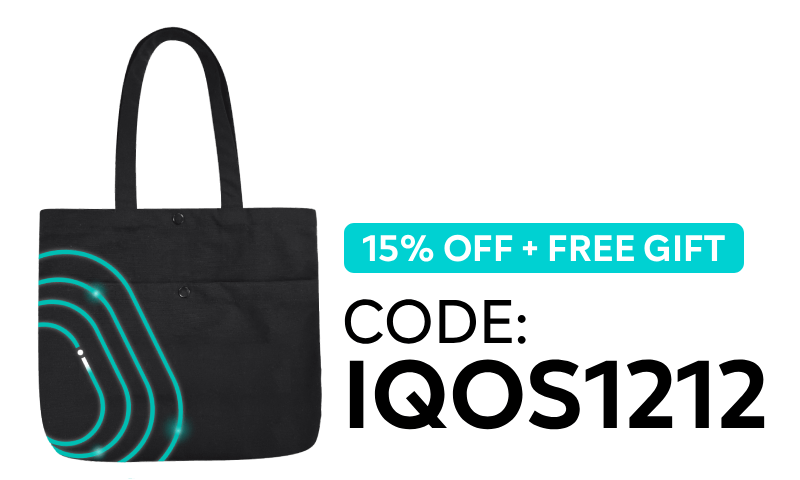 IQOS 12.12 free gift, use code IQOS1212