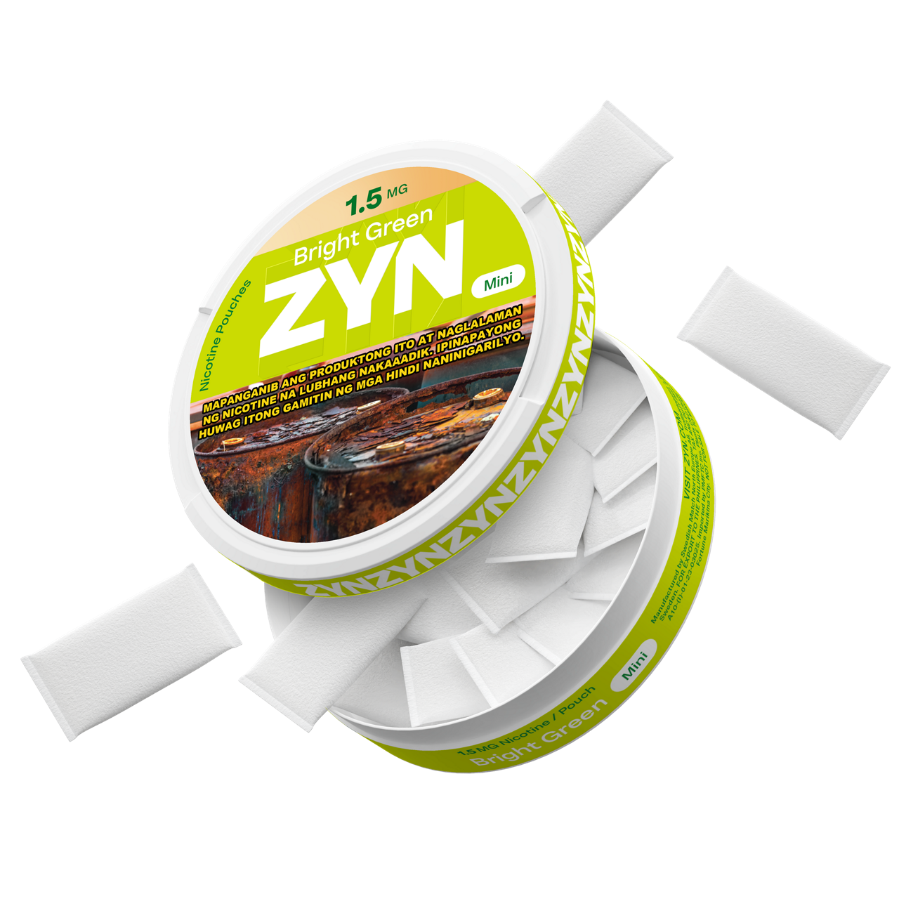 ZYN Bright Green 1.5mg Can