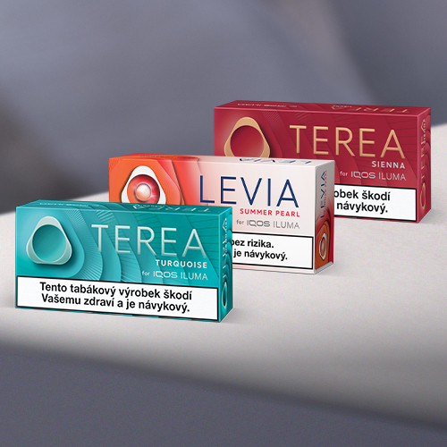 Kartony náplní TEREA a LEVIA
