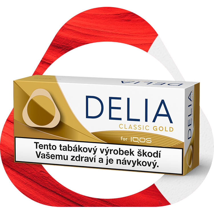 Krabička DELIA CLASSIC GOLD s klíčem IQOS