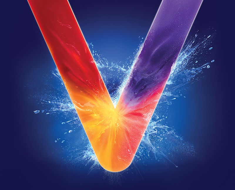 Logo VEEV v rozbouřeném moři