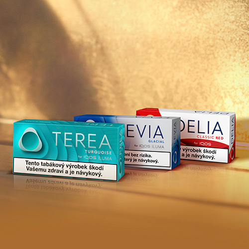 Kartony náplní TEREA, LEVIA a DELIA