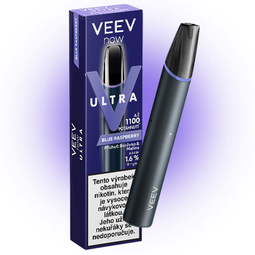 VEEV NOW ULTRA Blue Raspberry zařízení a krabička