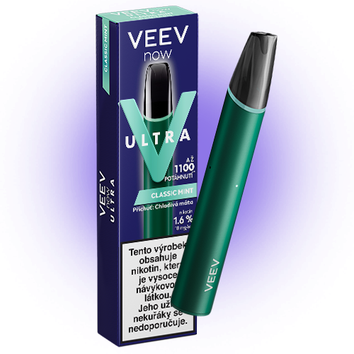 VEEV NOW ULTRA Classic Mint zařízení a krabička