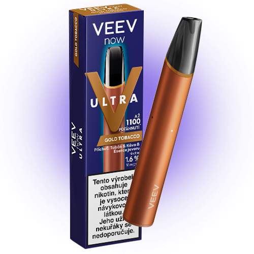 VEEV NOW NOW Gold Tobacco zařízení a krabička