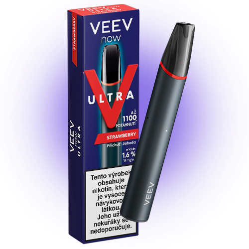VEEV NOW ULTRA Strawberry zařízení a krabička