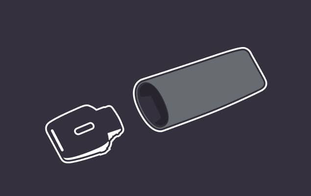 black and white device