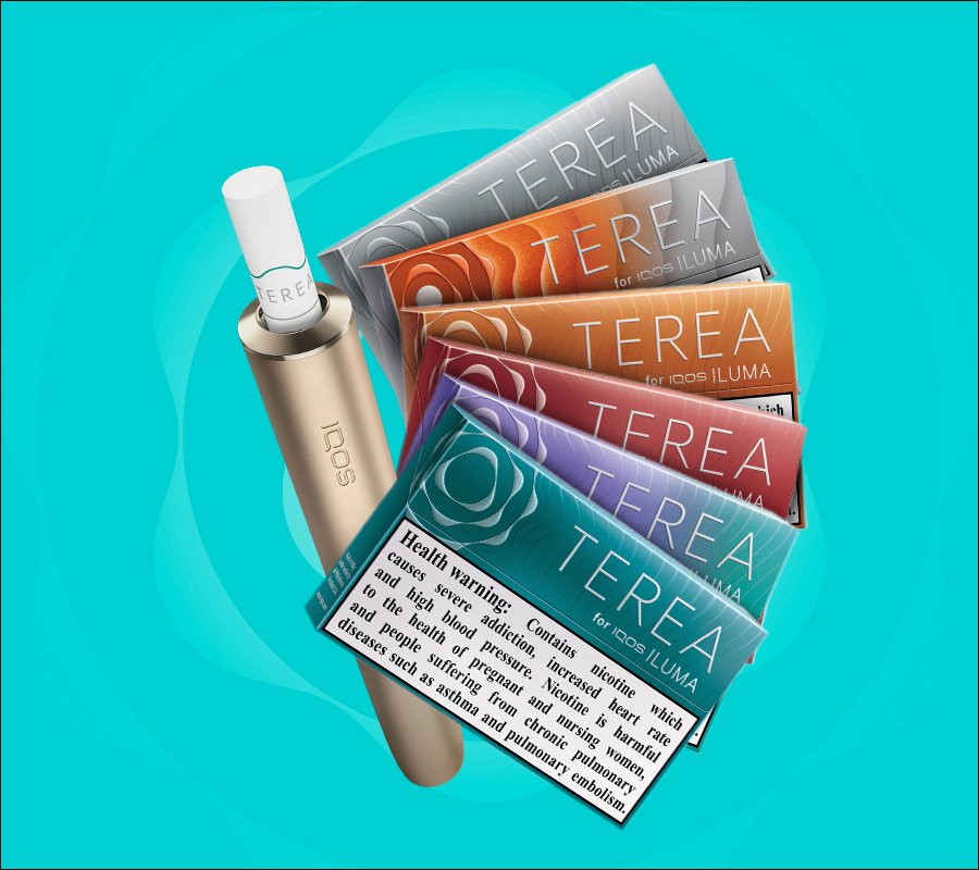 TEREA packs selection with IQOS ILUMA Holder