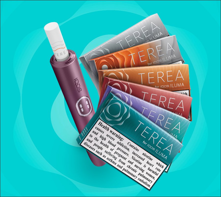 TEREA packs selection with IQOS ILUMA Holder