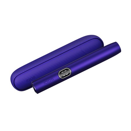 IQOS ILUMA ONE color lila, diseño portátil y minimalista, sobre fondo blanco.