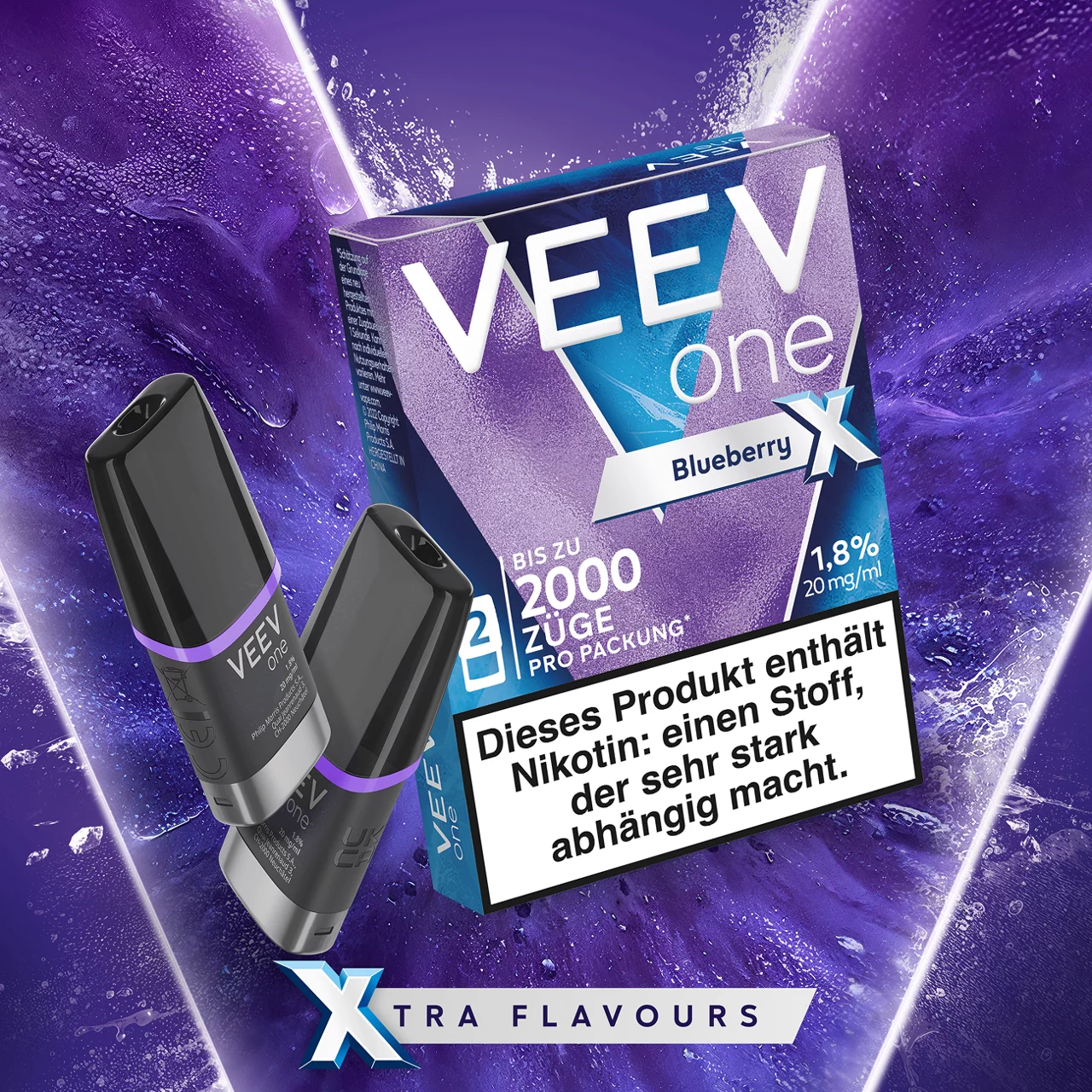 VEEV ONE Pods Extra Blueberry