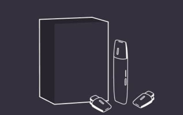 black and white device