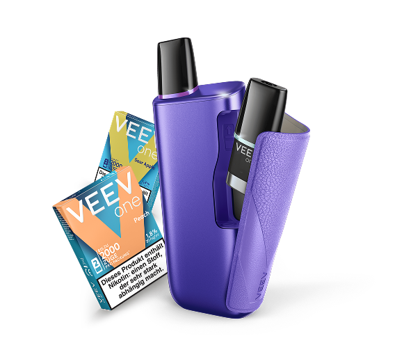VEEV One Plus Gerät mit 2 Gratis Packs Peach und Sour Apple