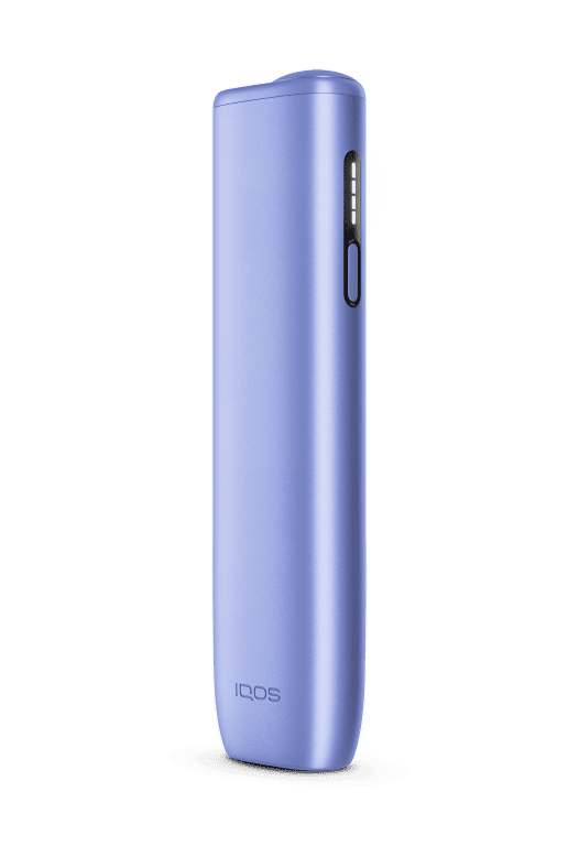 IQOS ILUMA i ONE color lila, sobre fondo morado claro.
