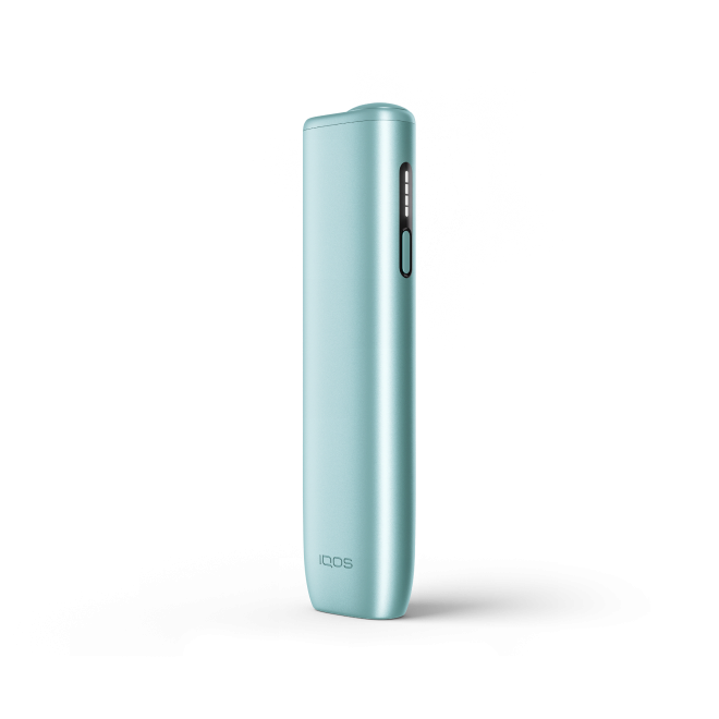 Blue IQOS ILUMA ONE device