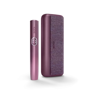 Garnet Red IQOS ILUMA i PRIME device and its charger