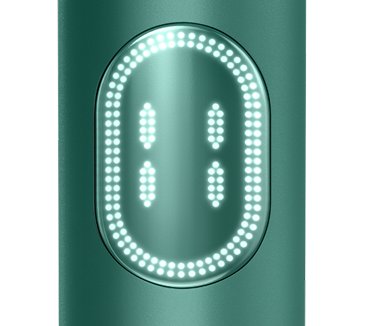 IQOS ILUMA PRIME color verde con diseño premium, sobre fondo blanco.