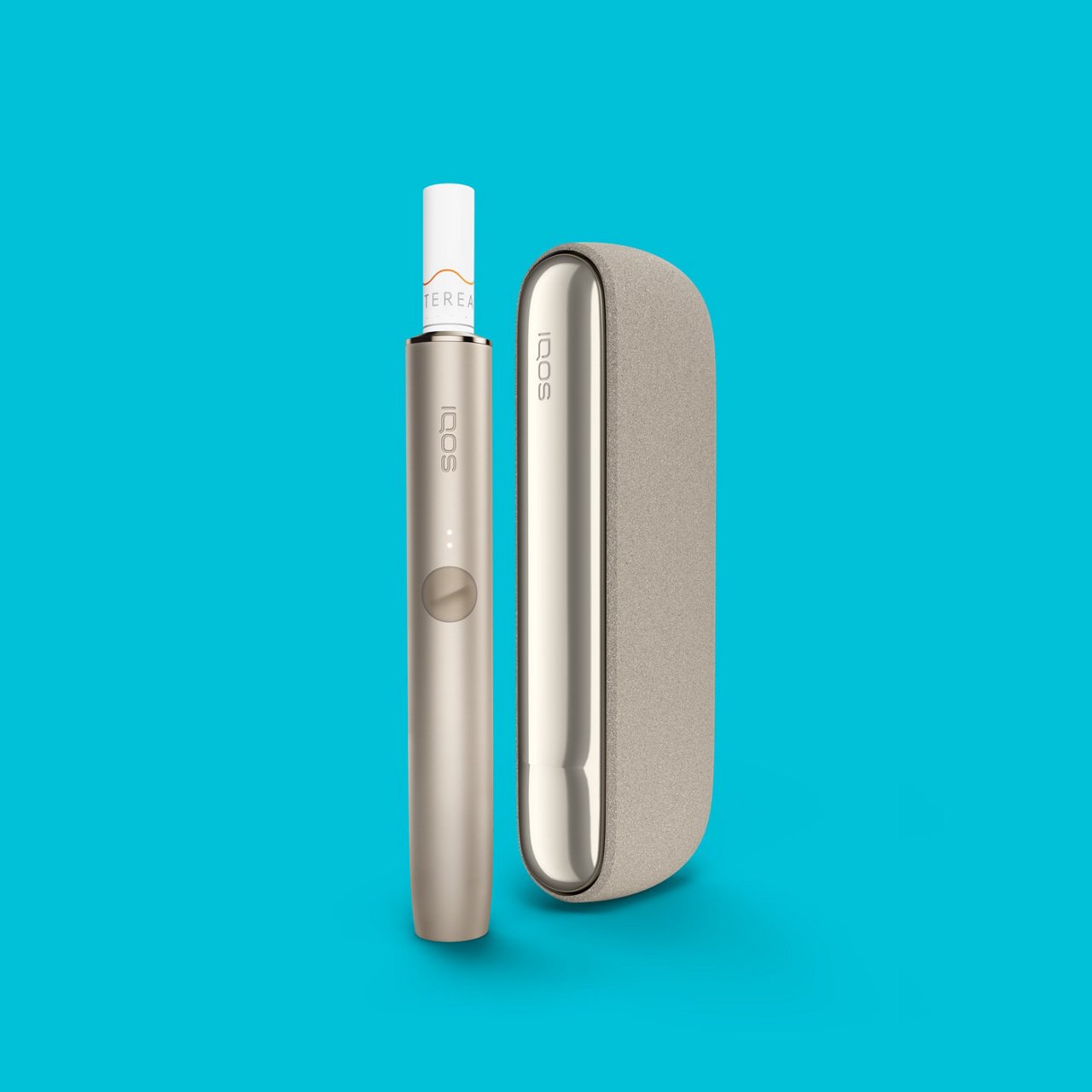 A brilliant gold IQOS charger