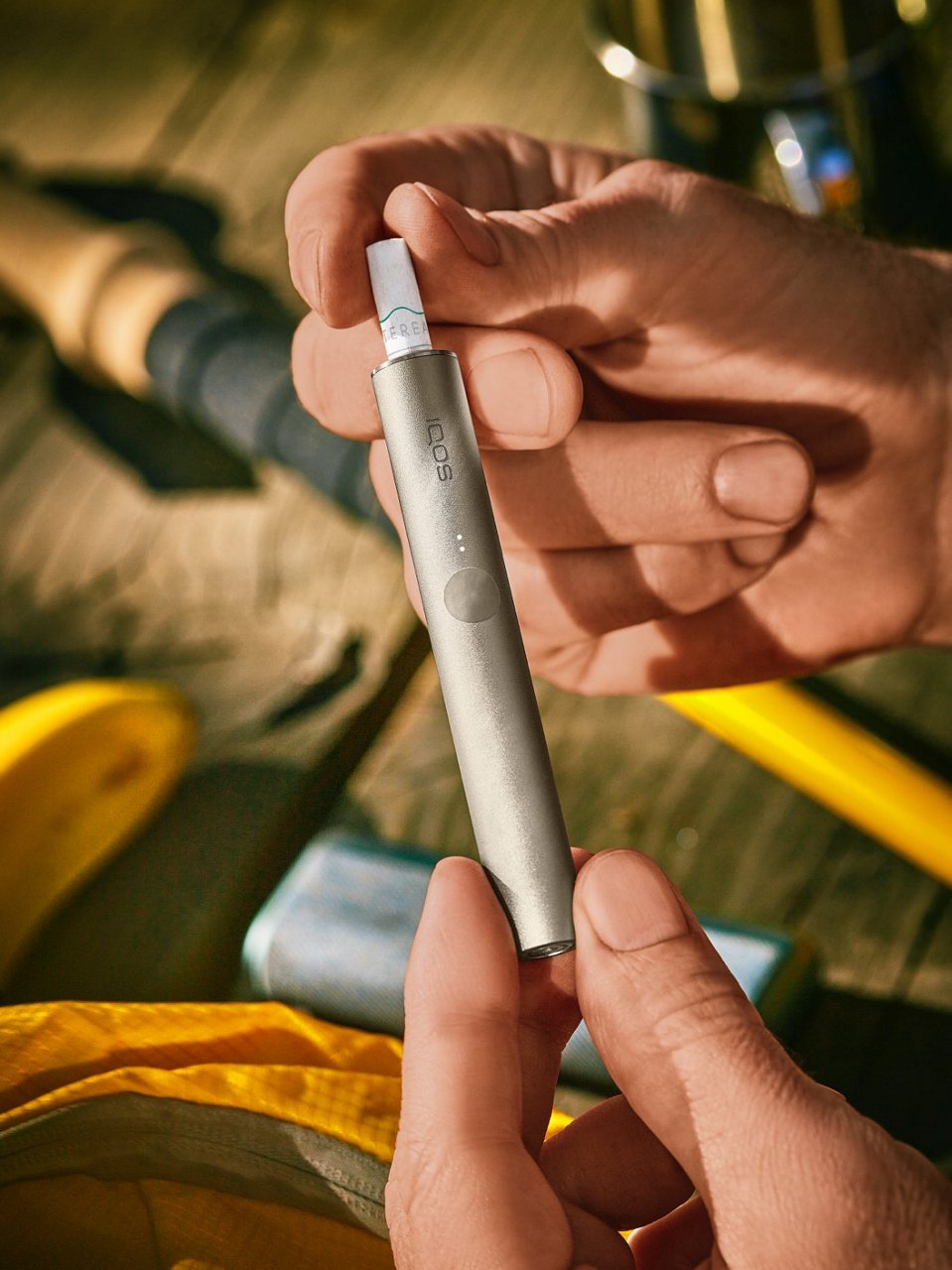 An IQOS ILUMA device and TEREA stick.