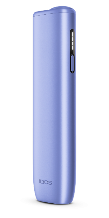 IQOS ILUMA i ONE color lila, sobre fondo morado claro.