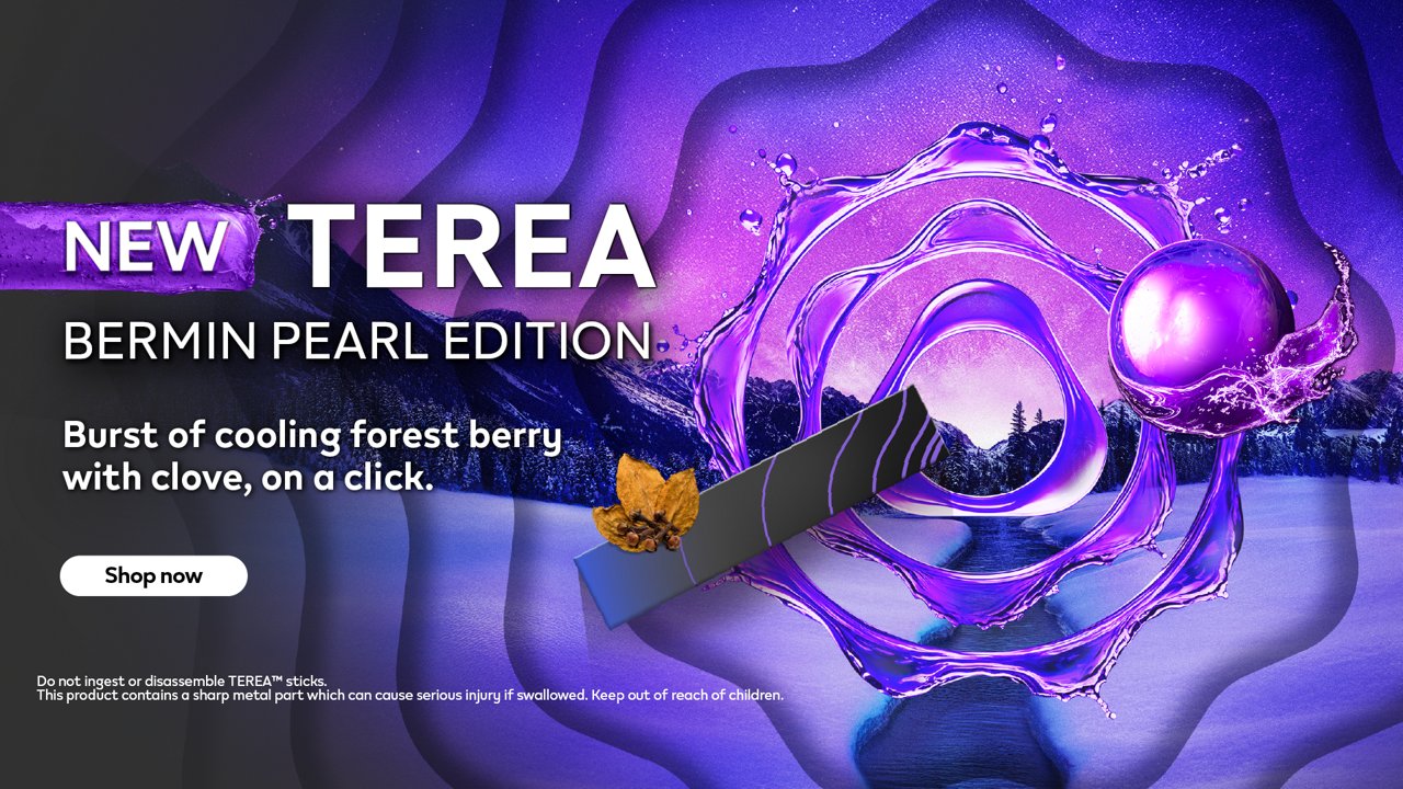 Banner New Flavor of TEREA Bermin Pearl Edition