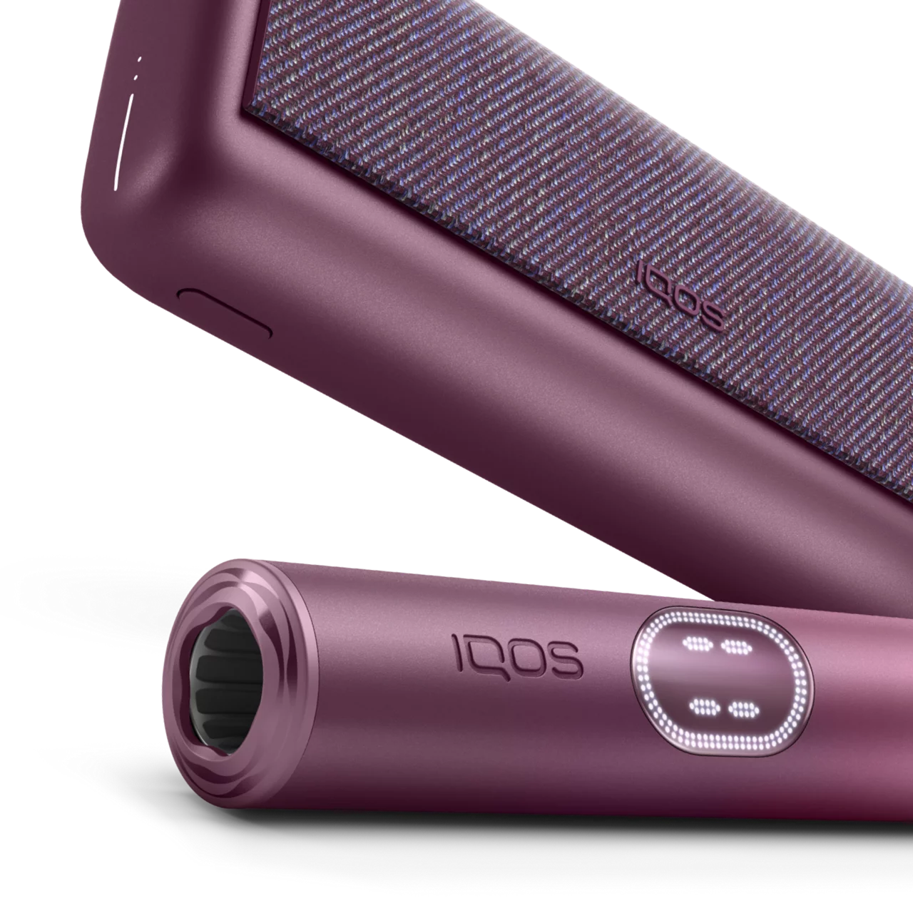  IQOS ILUMA abgebildet vor einem dunklen Hintergrund.