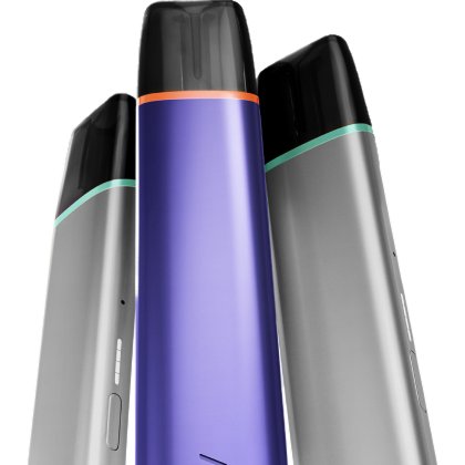 Tri elektronické cigarety VEEV ONE v rôznych farebných variantoch