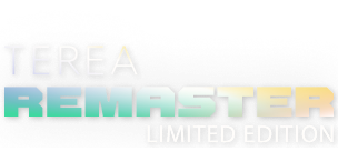 Logo TEREA REMASTER Limited Edition na duhovém pozadí.