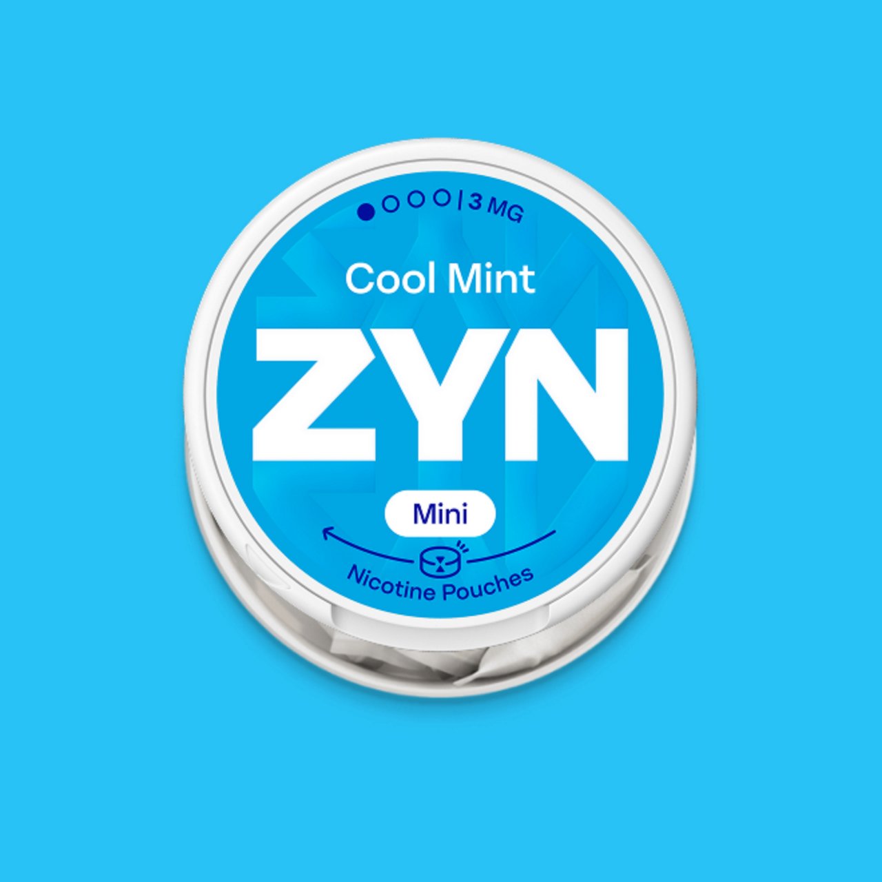 Otvorená krabička ZYN COOL MINT
