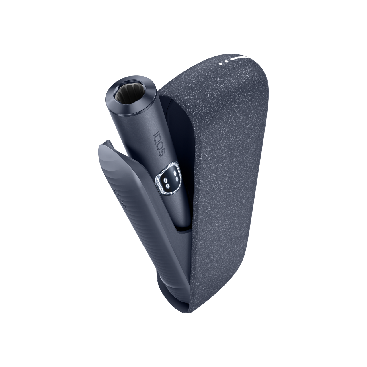 A Midnight Black IQOS ILUMA i ONE device.