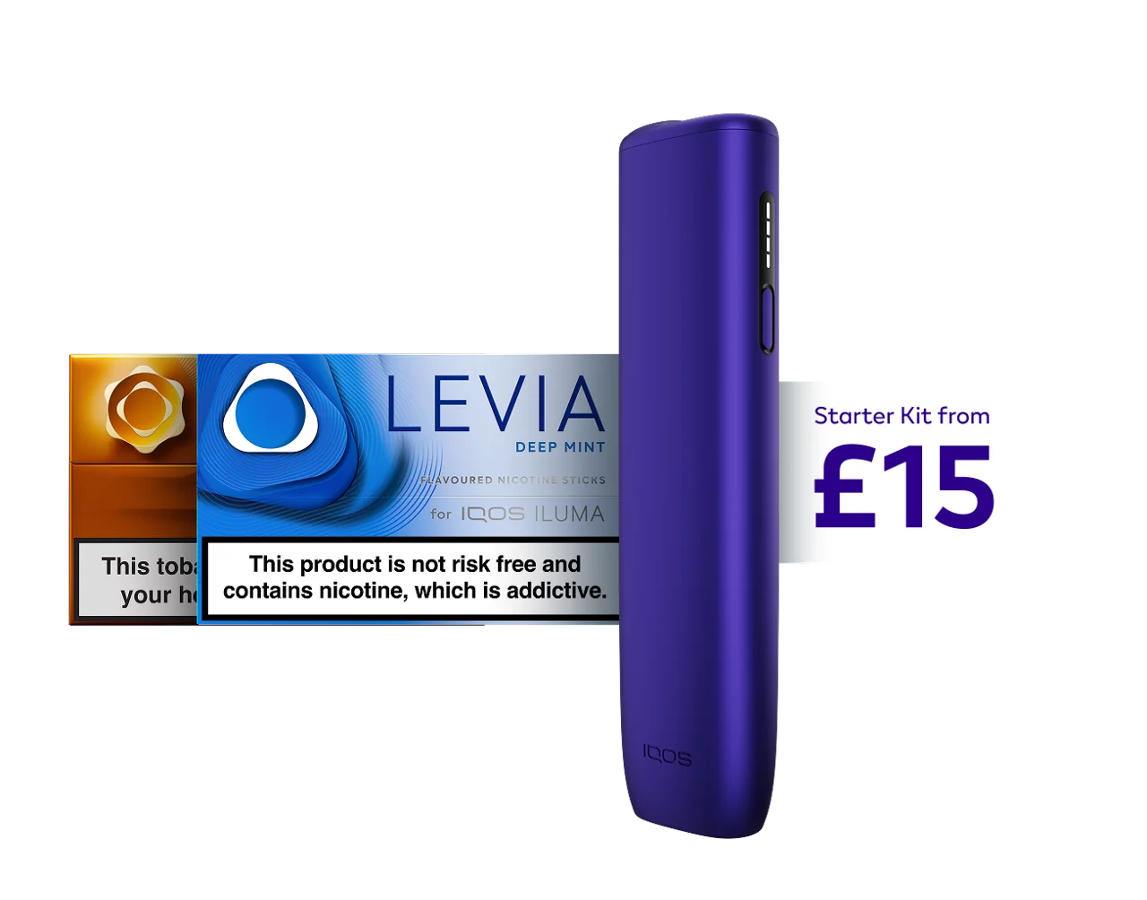 Die IQOS ILUMA i in der neuen Farbe Electric Purple 