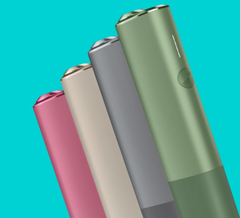 IQOS ILUMA devices in different colours.