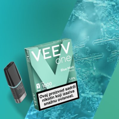 VEEV ONE Blue Mint vape pod with packaging