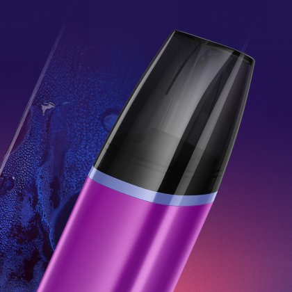 Magenta VEEV inPRIME pod vaping zařízení na tmavě modrém pozadí
