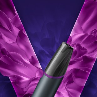 Un vape desechable&nbsp;VEEV now ULTRA&nbsp;sabor menta, en un fondo azul turquesa del logo VEEV. 