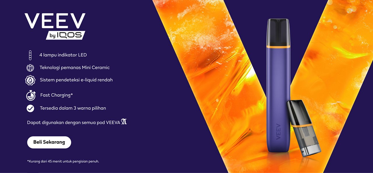 rokok elektrik isi ulang vape VEEV by IQOS