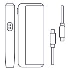 ILUMA i Prime kit inclusions: Holder, Charger, Charging Cable