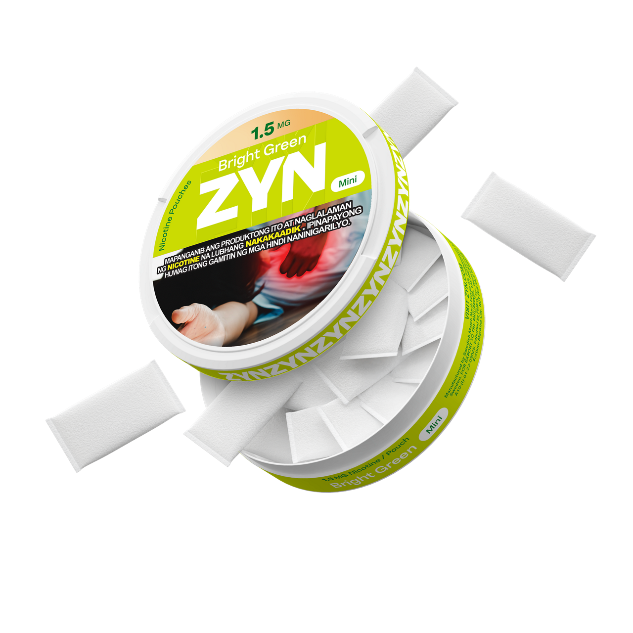 ZYN Bright Green 1.5mg Can