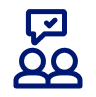 Icono 2 personas hablando