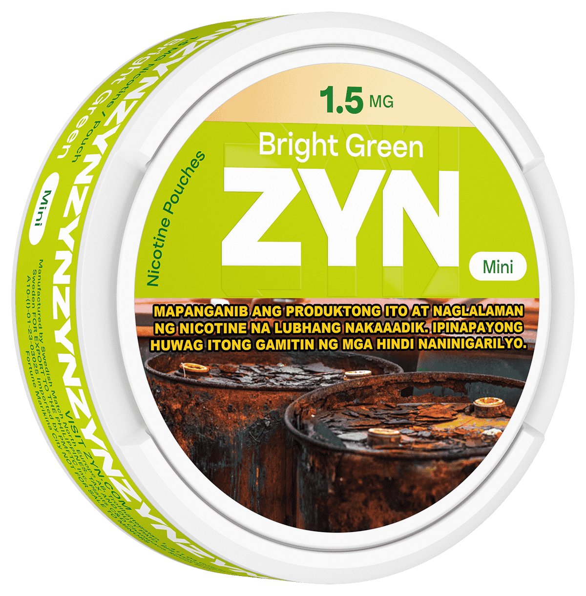 ZYN BRIGHT GREEN 1.5MG