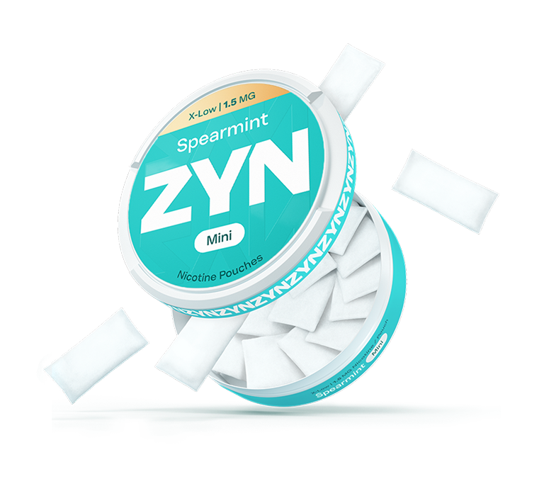 Eine geöffnete Packung ZYN Spearmint Nikotinbeutel