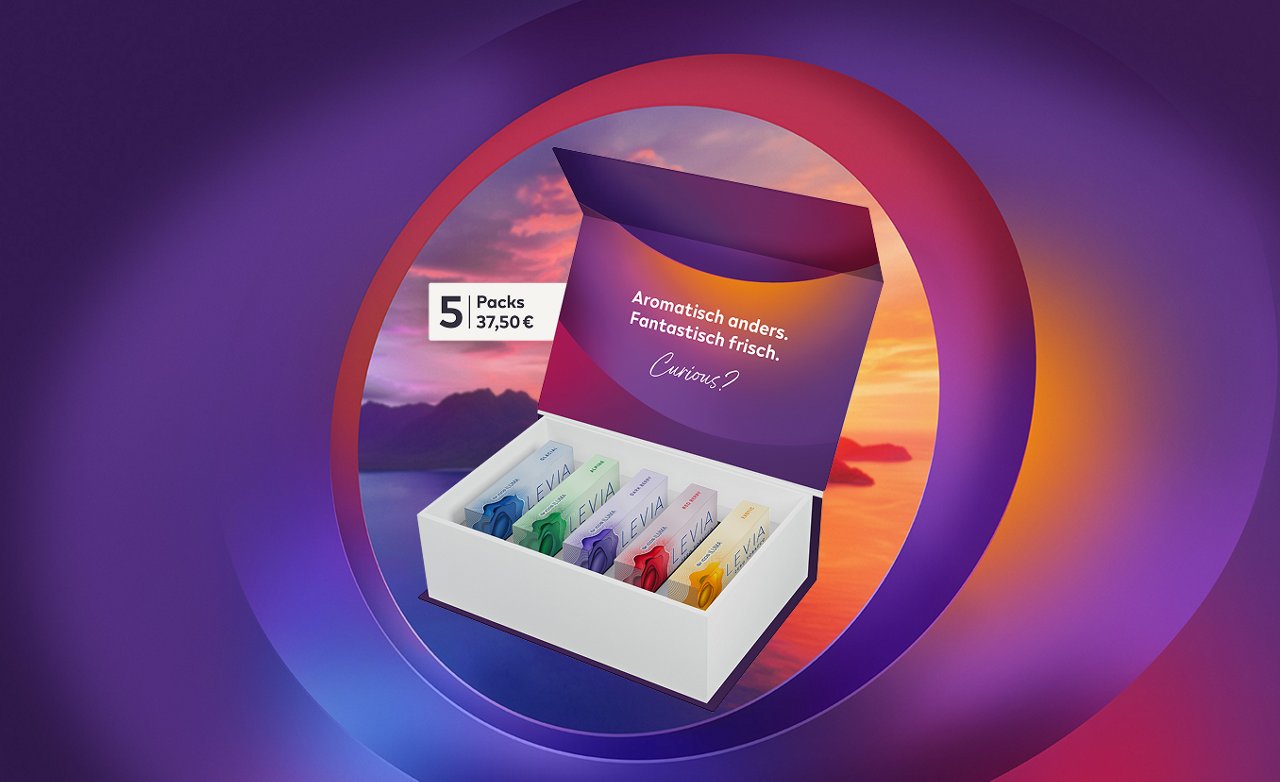 Die LEVIA Flavour Box.