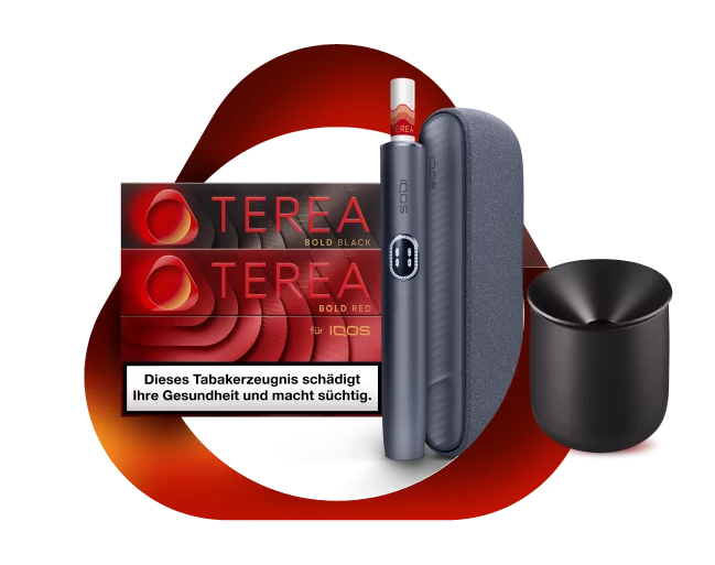 IQOS Iluma i mit 2 gratis Packungen Terea Bold und gratis IQOS Keramik Tray black