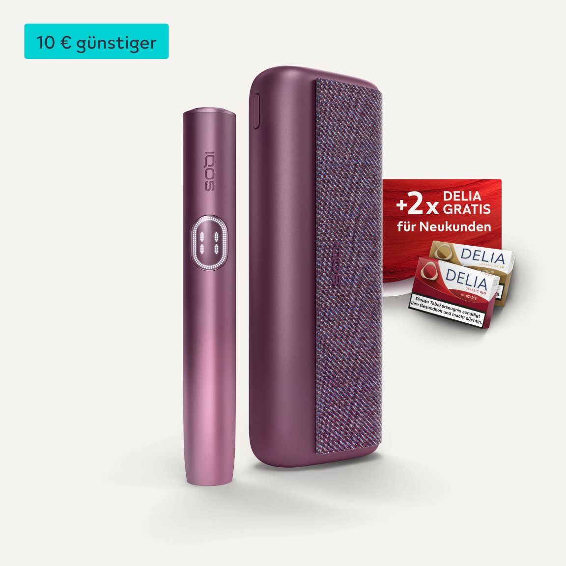 IQOS ILUMA i PRIME inkl. 2 Gratis DELIA Packungen für Neukunden