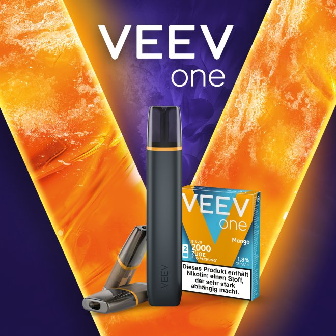 VEEV ONE Promotion Banner mit Pods