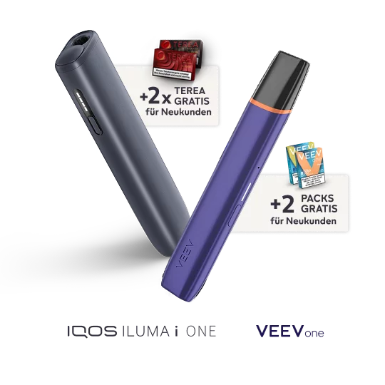 VEEV ONE Gerät und IQOS ILUMA i ONE Gerät