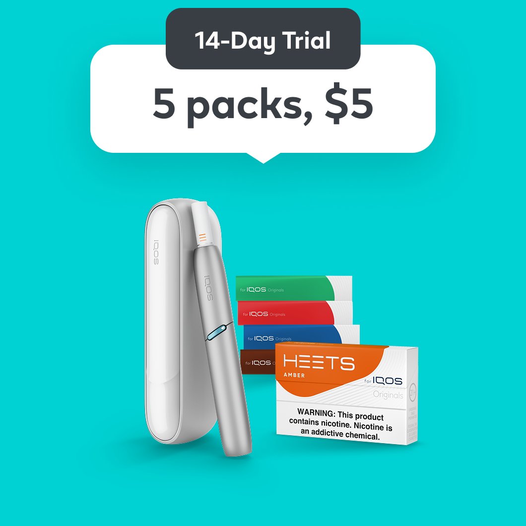 trial pack for heated tobacco products Try IQOS ORIGINALS | 14 Day IQOS ORIGINALS Trial