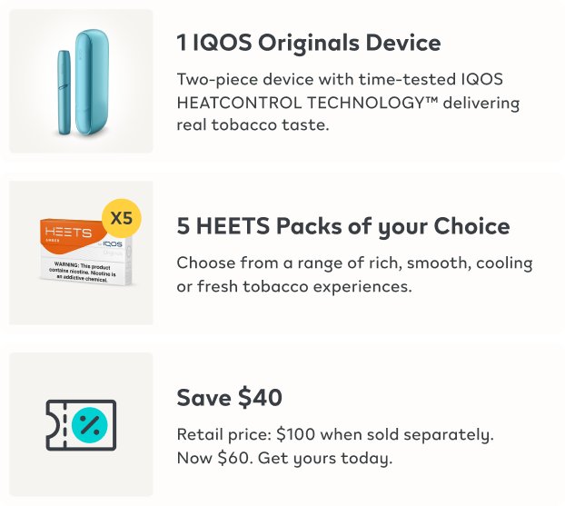 Try IQOS ORIGINALS | 14 Day IQOS ORIGINALS Trial