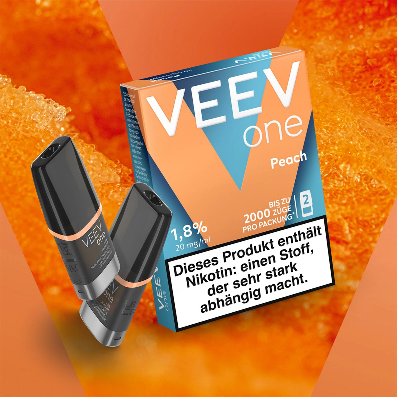 VEEV ONE Pods Peach