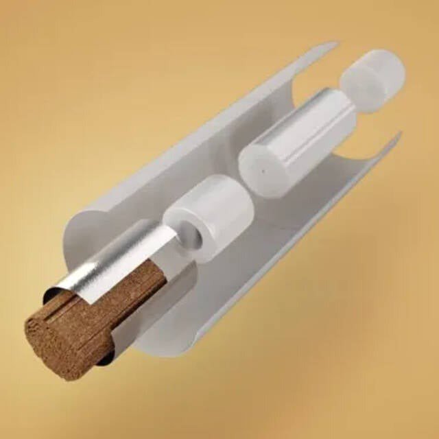 Cross section illustration of a HEETS stick interior 